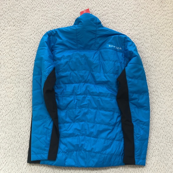 Spyder Men’s Glissade Blue Jacket - NWT size L - Picture 8 of 9
